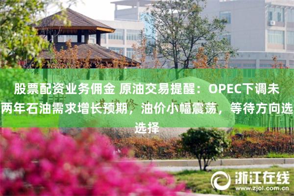 股票配资业务佣金 原油交易提醒：OPEC下调未来两年石油需求增长预期，油价小幅震荡，等待方向选择
